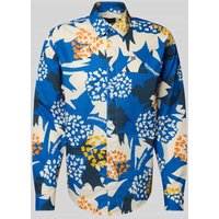 Napapijri Freizeithemd mit Label-Stitching Modell 'RONGE' in Blau, Größe XXL von Napapijri