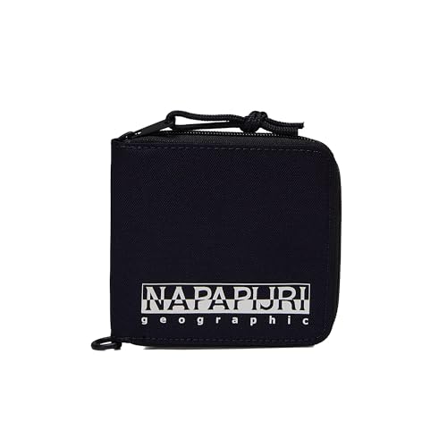 Napapijri Geographic Geldbörse aus Segeltuch mit umlaufendem Reißverschluss, Marineblau, Stürmisches Wetter, Einheitsgröße, Casual von Napapijri