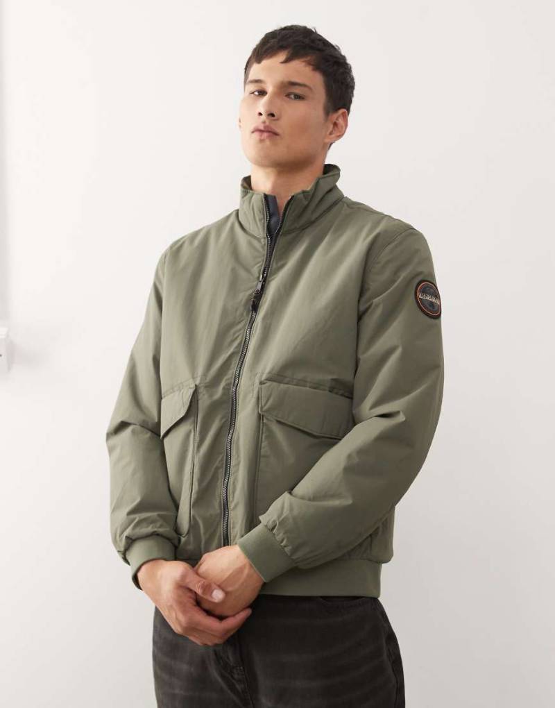 Napapijri - Giovi - Jacke in Khaki-Grün von Napapijri