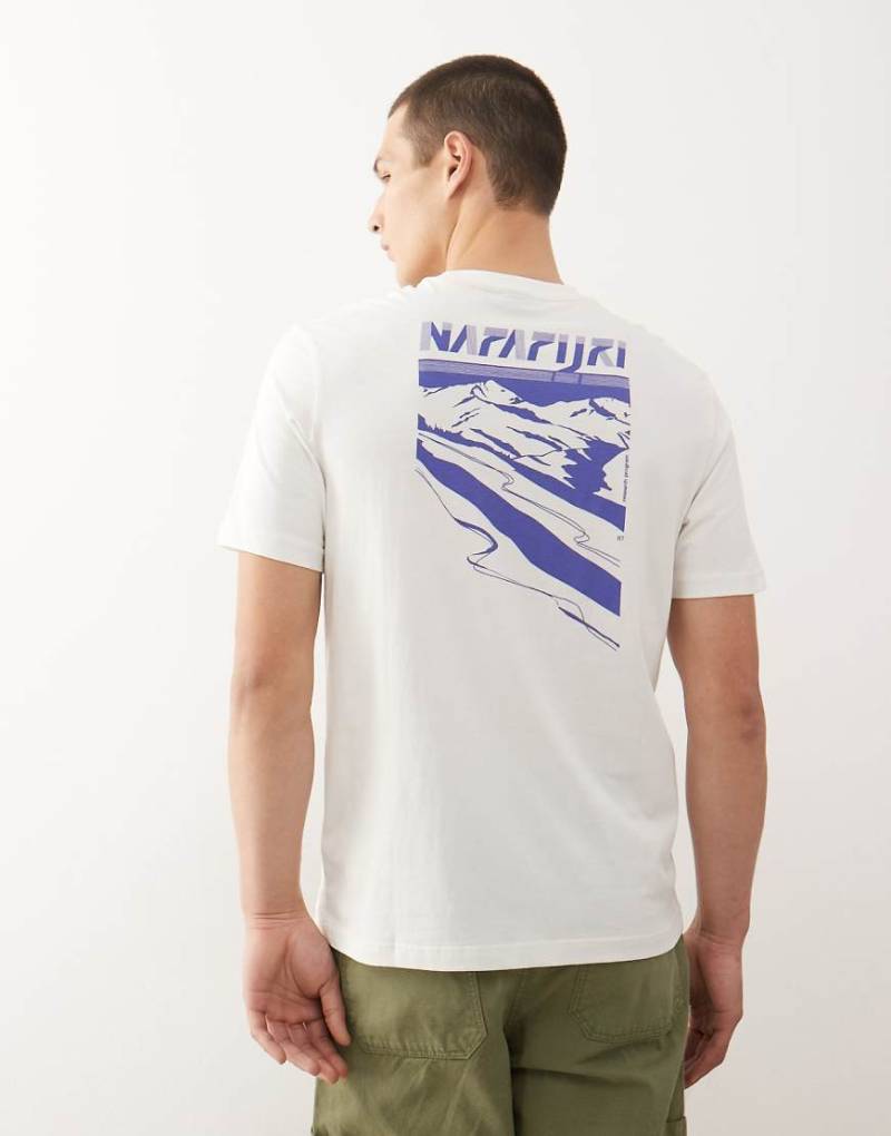 Napapijri - Guide - T-Shirt in Weiß mit Rückenaufdruck von Napapijri