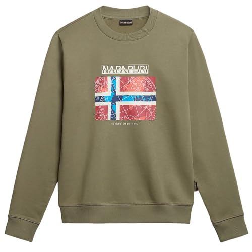 Napapijri Guiro Pullover Grün - Grösse L - Herren - Bekleidung - von Napapijri