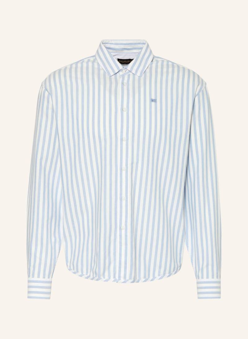 Napapijri Hemd G-Terra Comfort Fit blau von Napapijri