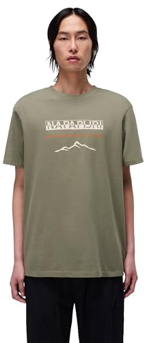 Napapijri Herren,Kurzarm-T-Shirt Sanem,Dunkelgrün,XL Napapijri Herren,Kurzarm-T-Shirt Sanem,Dunkelgrün,XL von Napapijri