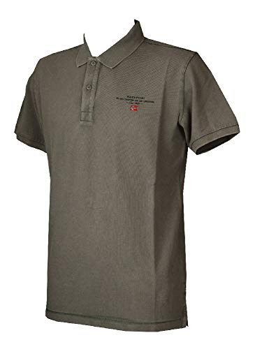 Napapijri Herren Elbas 3 Poloshirt,per Pack Grau (MED Grey SOLID 1611),Small (Herstellergröße:S) von Napapijri