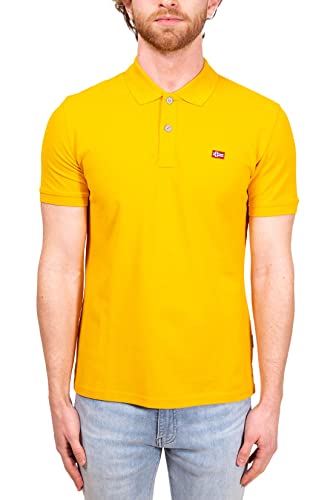 Napapijri Herren Kurzarm-Poloshirt mit Kragen und Knöpfen Artikel NP0A4GI2 EARCA SS, Y17 Mango Yellow, XXL von Napapijri