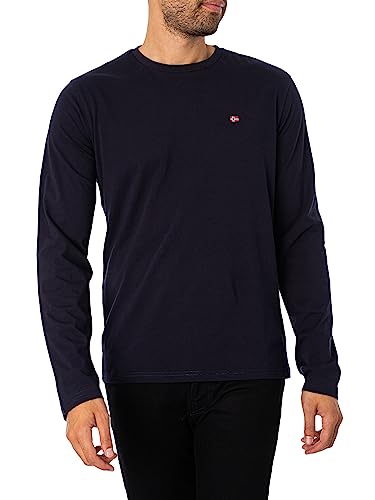 Napapijri Herren Langarmshirt Salis LS 1, Größe:M, Farbe:BluMarine(NP176) von Napapijri