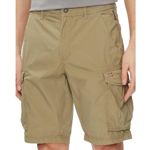 Napapijri Herren NOTO 2.0 Cargo-Shorts, Beige, 34W von Napapijri