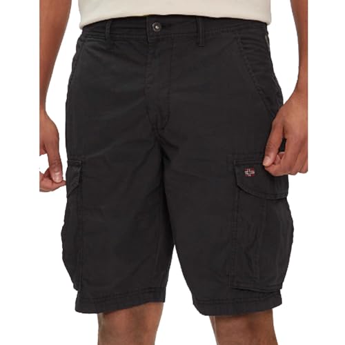 Napapijri Herren NOTO 2.0 Cargo-Shorts, Schwarz, 34W von Napapijri