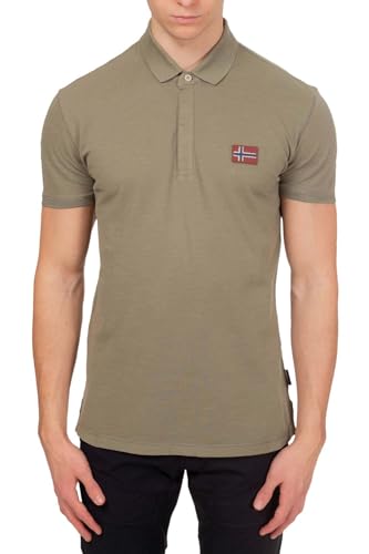 Napapijri - Herren Poloshirt Ebea, Militär, 56 von Napapijri