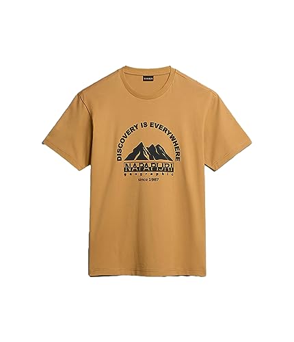 Napapijri Herren T-Shirt Freestyle beige Bistre (M) von Napapijri