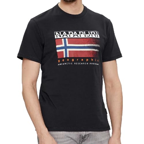 Napapijri Herren T-Shirt V-Neck Schwarz XL von Napapijri