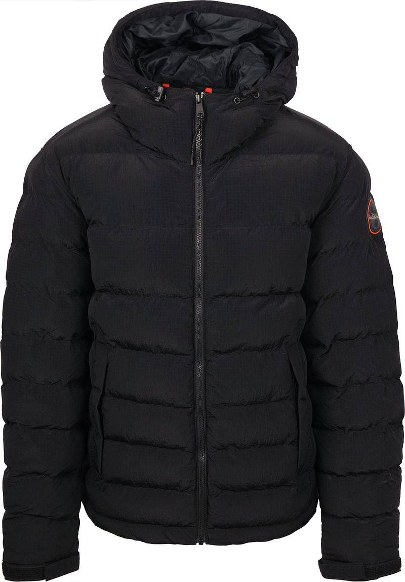 Napapijri Hooded Puffer Terez Jacke Schwarz - Größe XXL von Napapijri