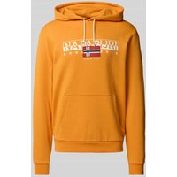 Napapijri Hoodie mit Label-Print Modell 'AYLMER' in Orange, Größe XXL von Napapijri
