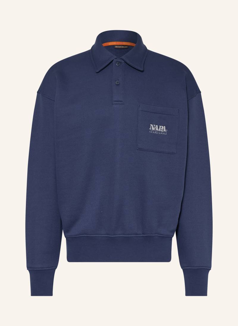 Napapijri Jersey-Poloshirt Mirrat blau von Napapijri