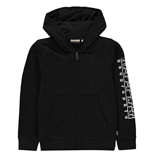 Napapijri Jungen K BOLI FZH 1 Sweatshirt,per Pack Schwarz (Black 0411),164 (Herstellergröße:14) von Napapijri