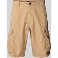 Napapijri Loose Fit Cargoshorts mit Logo-Stitching Modell 'NOTO 2.0' in Beige, Größe 38 von Napapijri