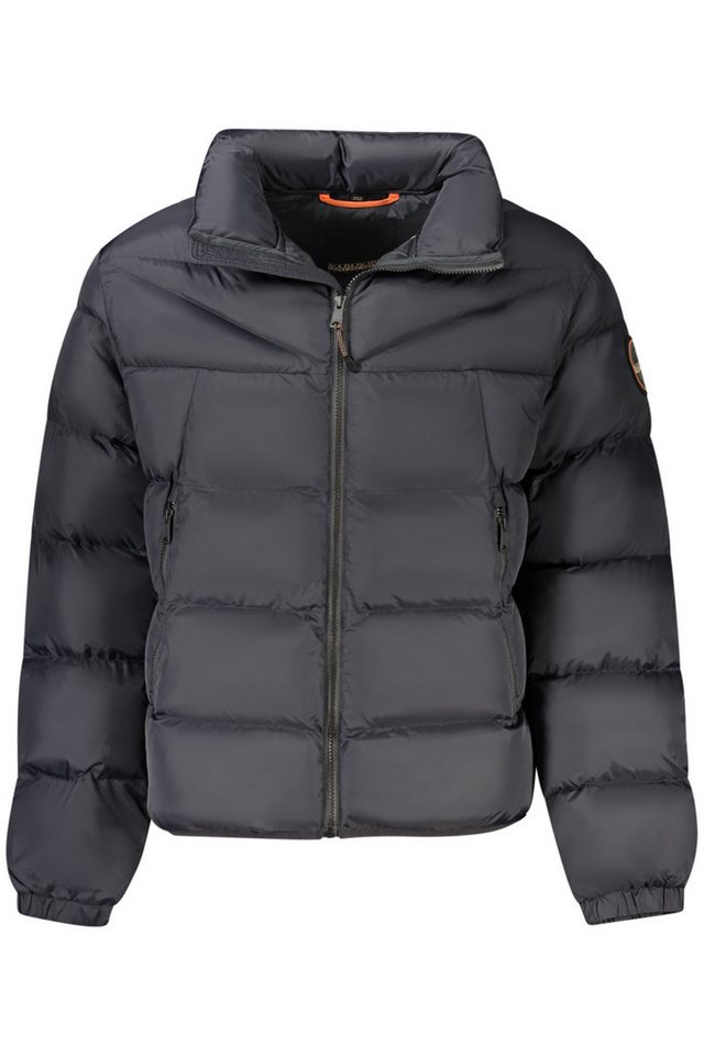 Napapijri Outdoorjacke Herren Schwarze Jacke mit Reißverschluss und Applikation aus recycelt Napapijri Outdoorjacke Herren Schwarze Jacke mit Reißverschluss und Applikation aus recycelt von Napapijri