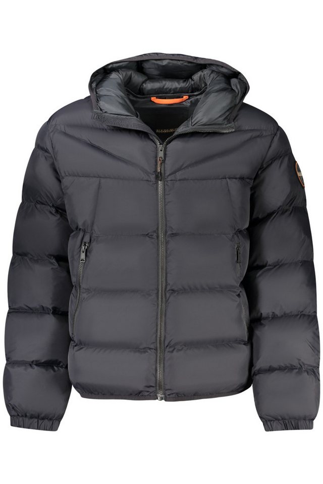 Napapijri Outdoorjacke Herren Kapuzen-Sweatshirt: Relaxed Fit, nachhaltig, Schwarz von Napapijri
