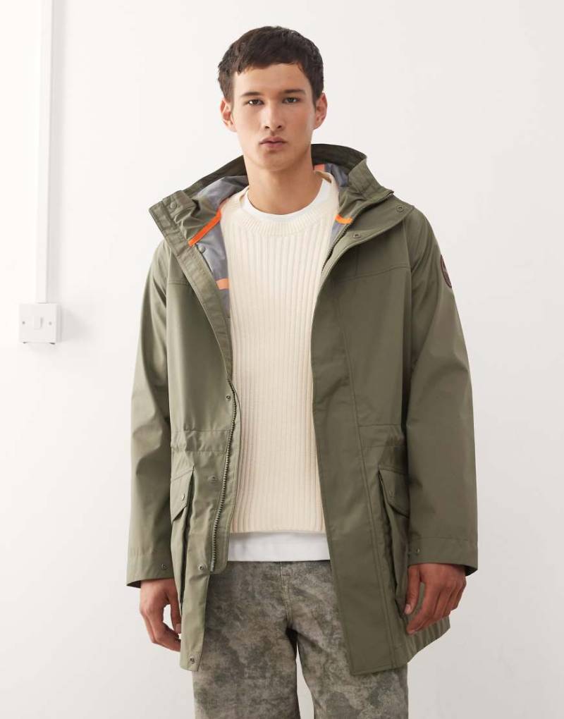 Napapijri - Pilloz - Shell-Jacke in Khaki-Grün von Napapijri