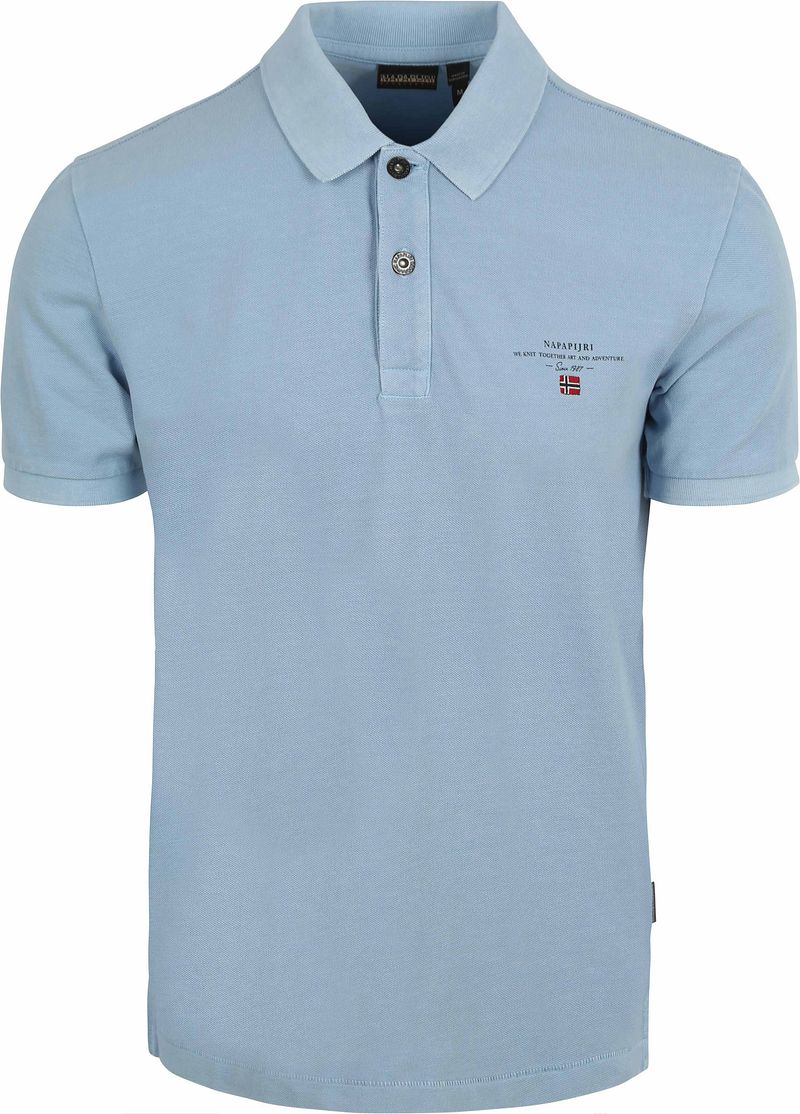 Napapijri Polo Elbas Chambray Blau  - Größe 3XL von Napapijri
