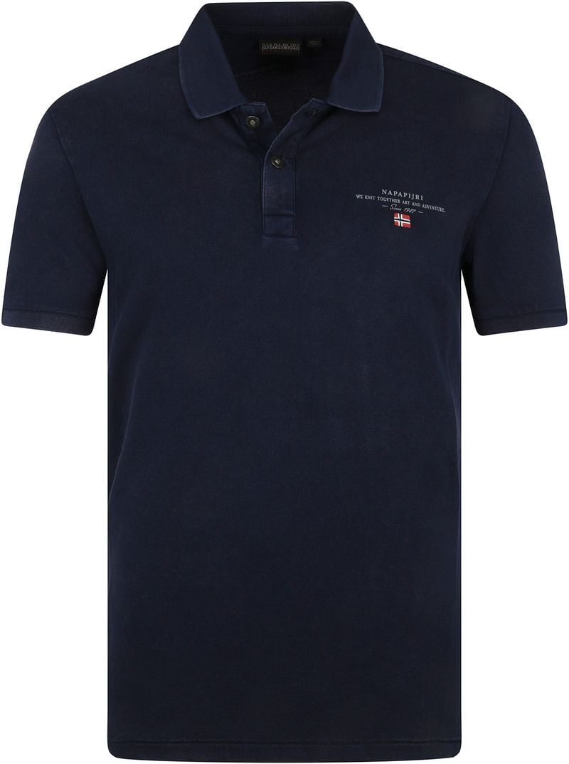 Napapijri Polo Elbas Navy Blau - Größe M von Napapijri