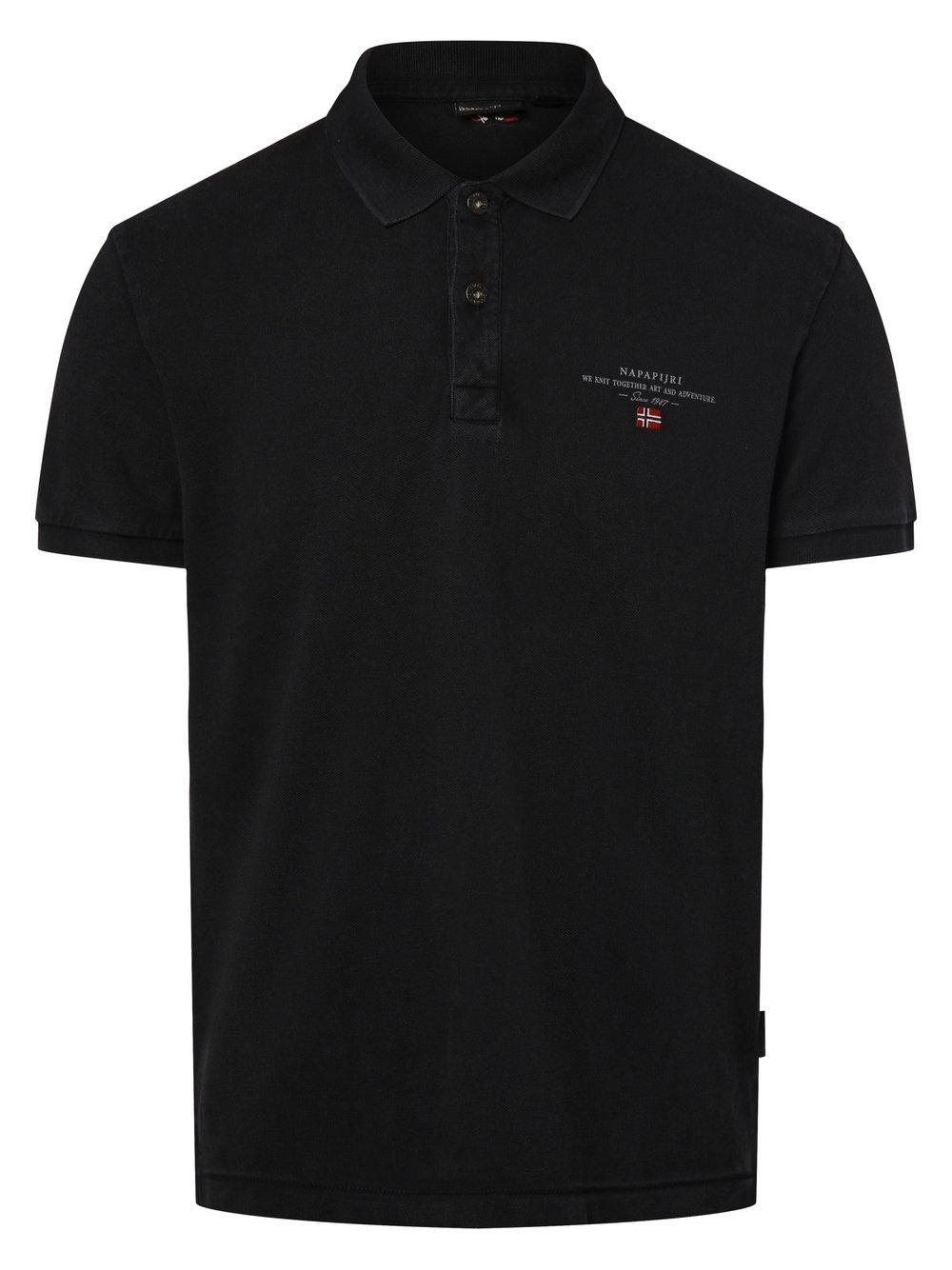 Napapijri Poloshirt Herren Baumwolle, schwarz von Napapijri