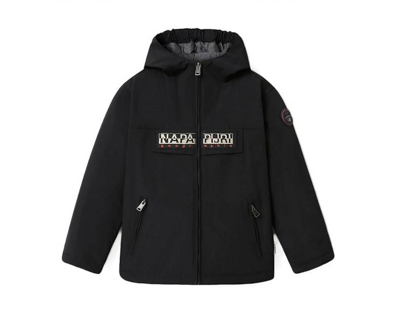 Napapijri Regenjacke Rainforest Open mit Kapuze, in Unifarbe von Napapijri