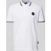 Napapijri Regular Fit Poloshirt mit Label-Badge Modell 'MACAS' in Weiss, Größe XXL von Napapijri