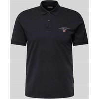 Napapijri Regular Fit Poloshirt mit Label-Stitching Modell 'elbas' in Black, Größe XXXL von Napapijri