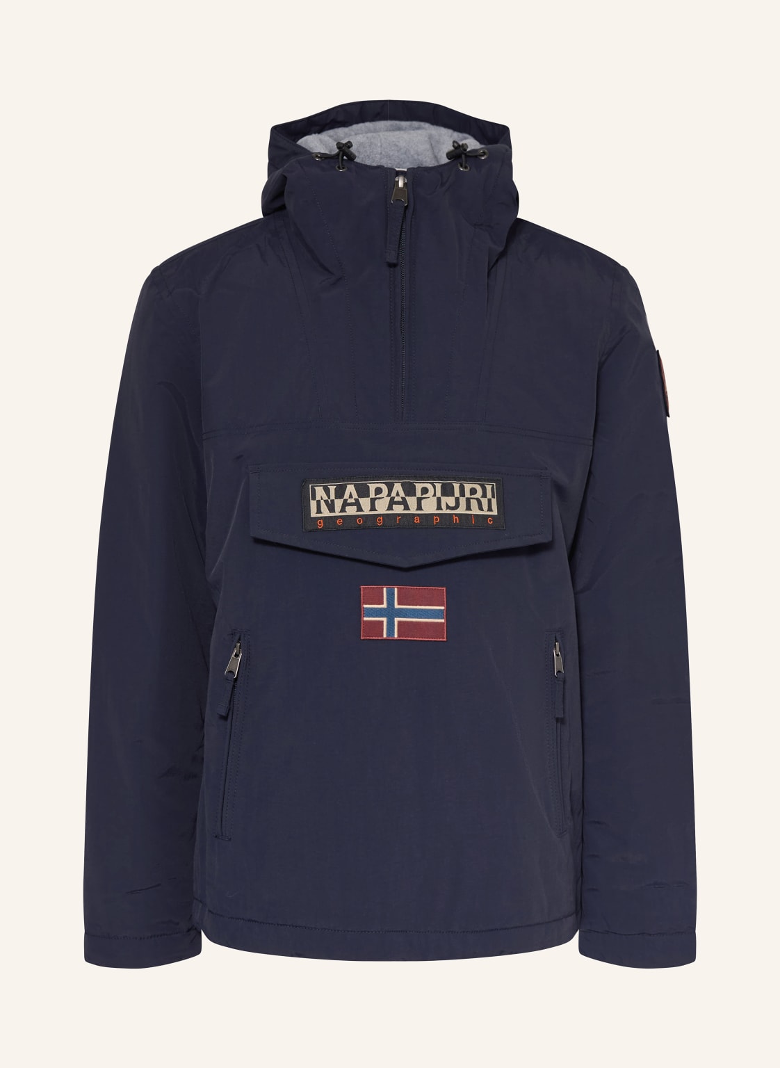 Napapijri Schlupfjacke Rainforest Pocket 2 beige von Napapijri