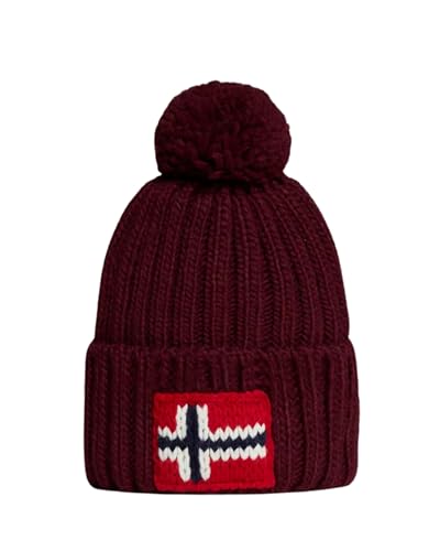 Napapijri Semiury 5 Knitted Beanie Bordeaux One Size von Napapijri