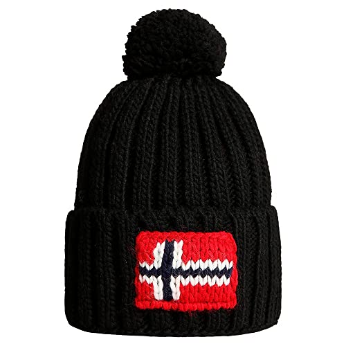 Napapijri Berretto NP0A4GKB041 SEMIURY 5 Nero Nero/TU von Napapijri
