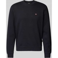 Napapijri Sweatshirt mit Label-Stitching Modell 'balis' in Black, Größe XXL von Napapijri