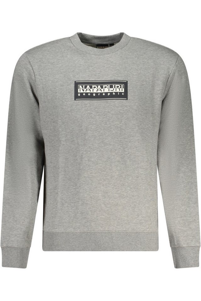 Napapijri Sweatshirt Graues Herren-Sweatshirt mit Rundhalsausschnitt – von Napapijri