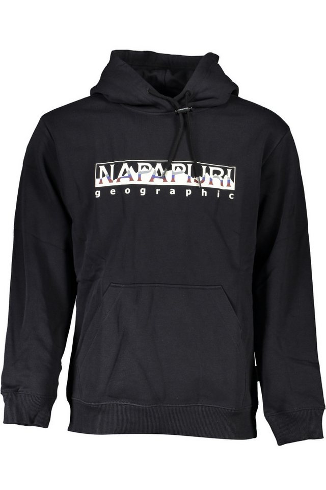 Napapijri Sweatshirt Herren-Kapuzenpullover Schwarz: Lockere Passform von Napapijri