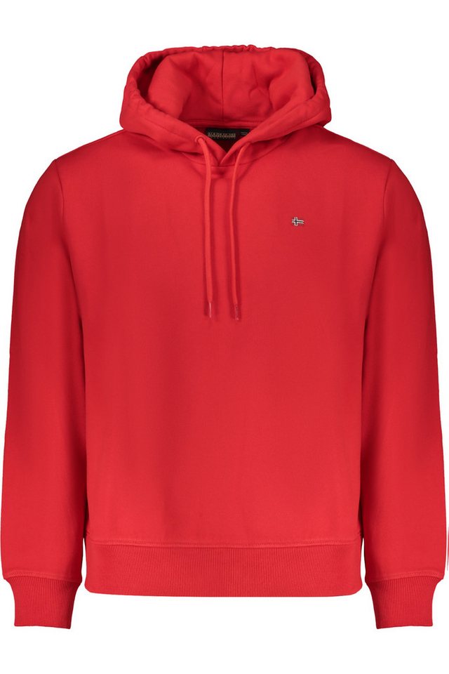 Napapijri Sweatshirt Herren Langarm Kapuzen-Sweatshirt Rot: Regular Fit von Napapijri