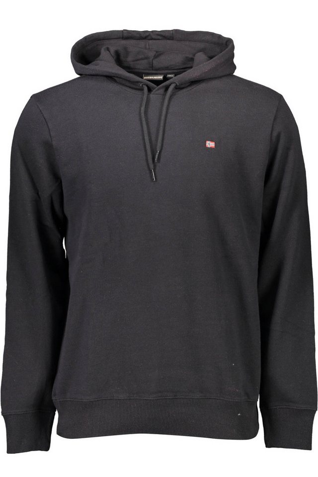 Napapijri Sweatshirt Schwarzer Herren-Kapuzenpullover, 70% von Napapijri