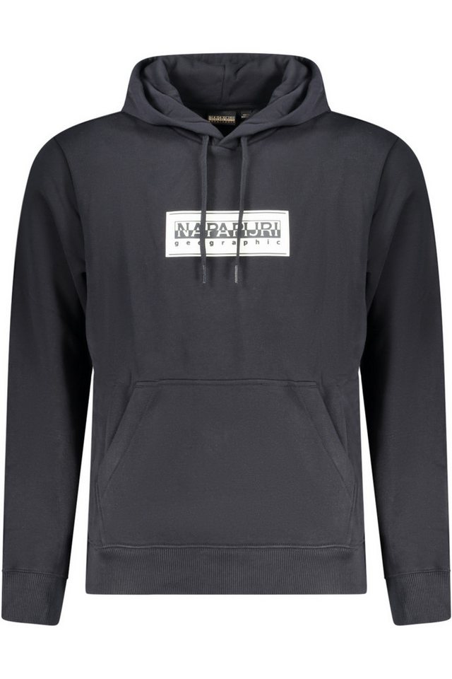 Napapijri Sweatshirt Schwarzes Langarm-Kapuzenpullover für Herren - von Napapijri
