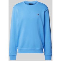 Napapijri Sweatshirt mit Label-Stitching Modell 'BALIS' in Royal, Größe L von Napapijri
