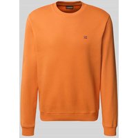 Napapijri Sweatshirt mit Rundhalsausschnitt und Label-Stitching in Orange, Größe L Napapijri Sweatshirt mit Rundhalsausschnitt und Label-Stitching in Orange, Größe L von Napapijri