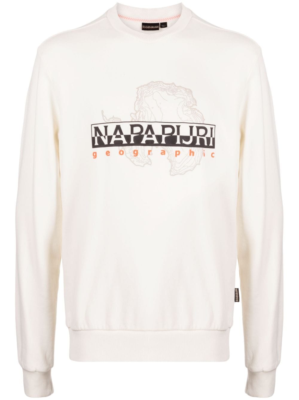 Napapijri Sweatshirt mit grafischem Print - Weiß von Napapijri