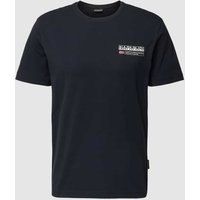 Napapijri T-Shirt mit Label-Print Modell 'KASBA' in Black, Größe S von Napapijri