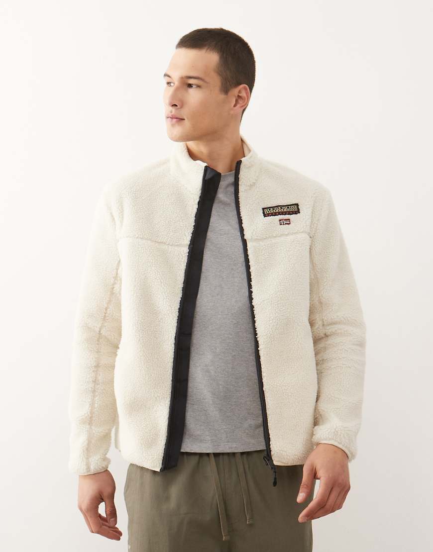 Napapijri - Tynik - Fleeceoberteil in Beige-Neutral von Napapijri