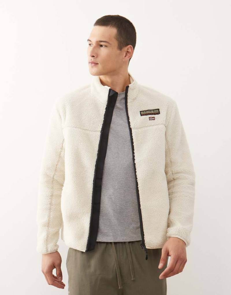 Napapijri - Tynik - Fleeceoberteil in Beige-Neutral von Napapijri