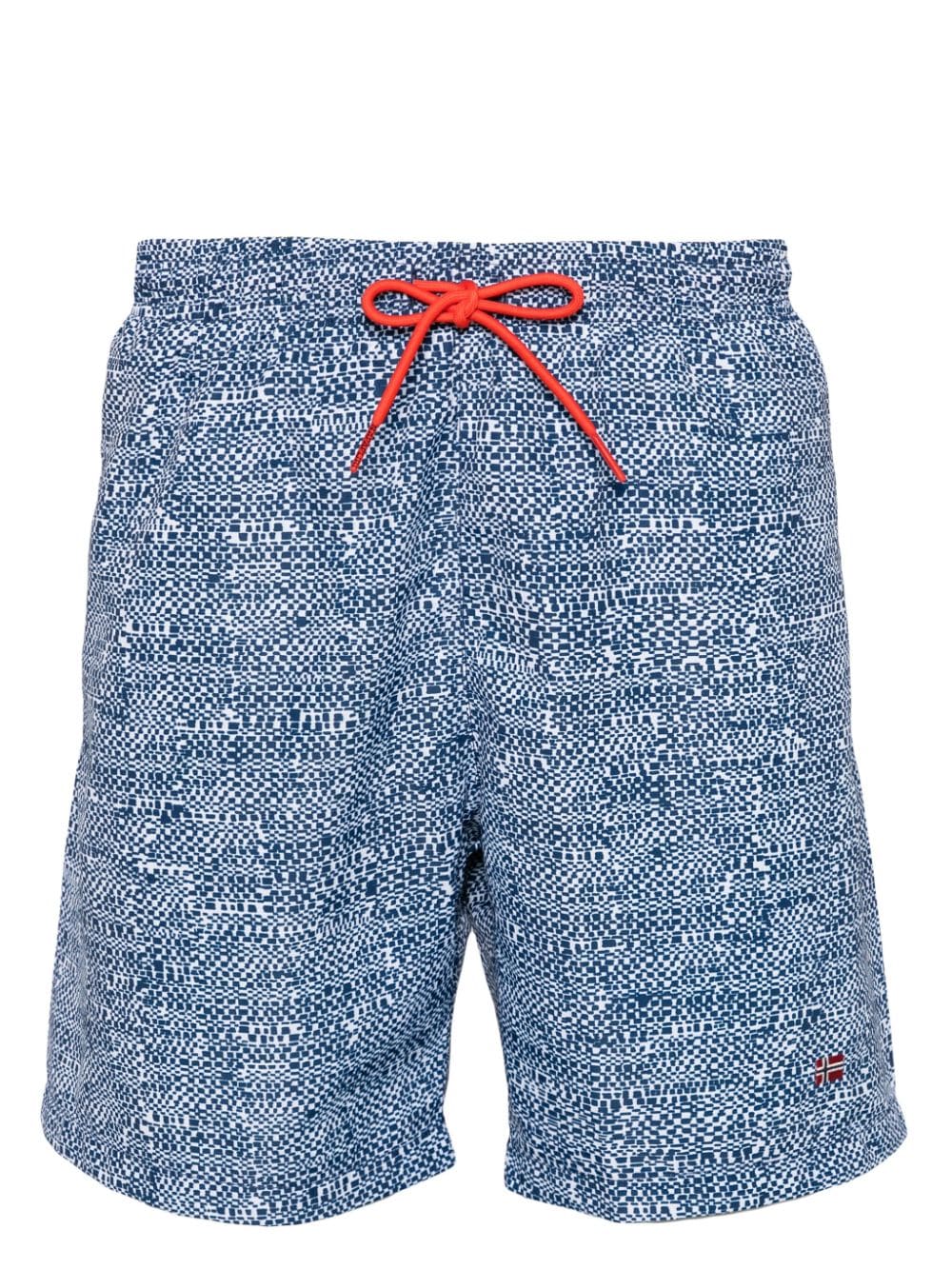 Napapijri Badeshorts mit Print - Blau von Napapijri