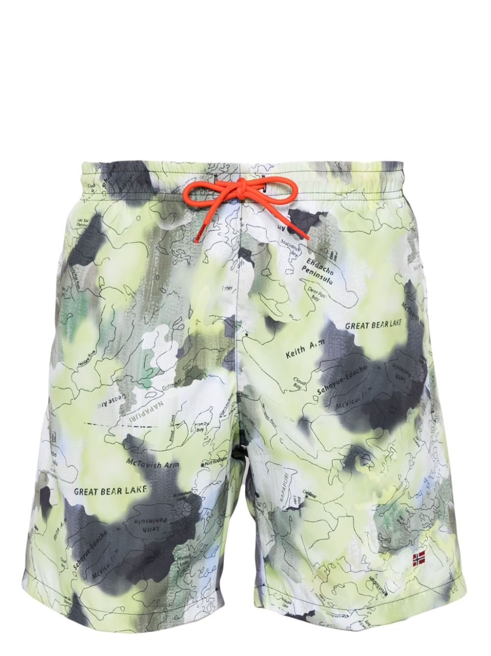 Napapijri Badeshorts mit Print - Grün von Napapijri