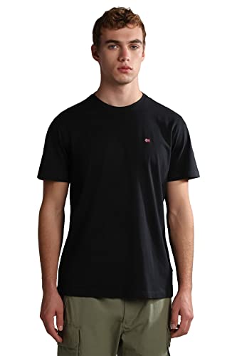 Nappaijri Herren T-Shirt Salis SS Summer, Größe:L, Farbe:Black(0411) von Napapijri