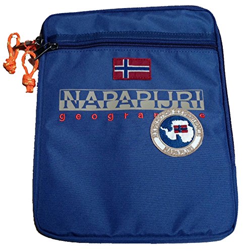 Porta Tablet Uomo Donna Napapijri Tasche Damen Herren North Cape Slg Halter N3Z08 BLU von Napapijri