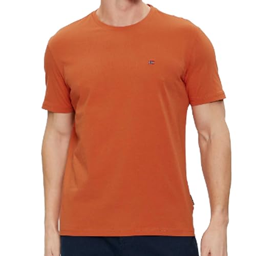 T-SHIRT Uomo NAPAPIJRI SALIS SS SUM NP0A4H8D 621 BURNT ORANGE von Napapijri