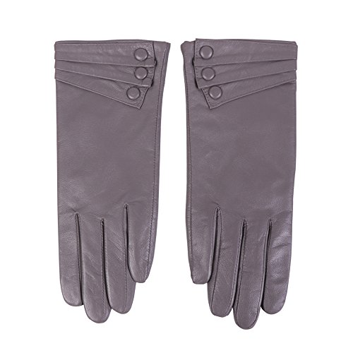 Nappaglo Damen Touchscreen Leder Handschuhe klassische Lederhandschuhe Italienisches Lammfell Winter Warm Handschuhe (Non-Touchscreen) von Nappaglo